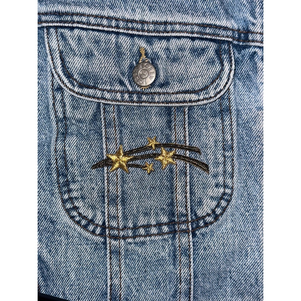 Shooting Star Astral Iron On Patch iron on patch Celestial Embroidered 3x1